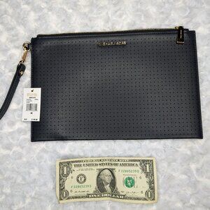NWT XL Zip Clutch Michael Kors Wristlet - Admiral Blue